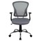 Emma and Oliver Mid-Back Mesh Swivel Task Office Chair with Chrome Base and Arms